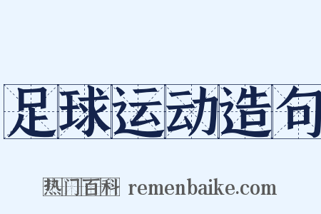 足球运动造句是什么意思的图片